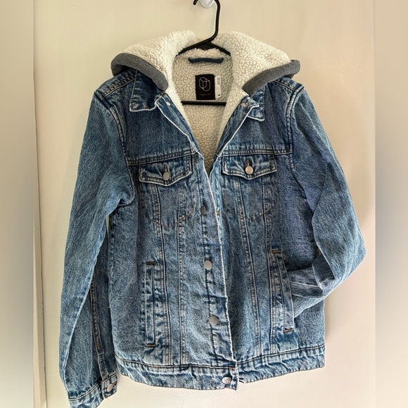 MEN Original Use Blue Denim Jacket with Sherpa Lining - Picture 8 of 15